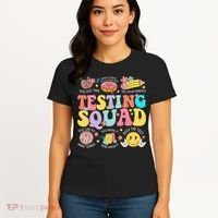 Funny Test Day Motivational Teacher Student Testing Squad Women's T-Shirt thumb 4