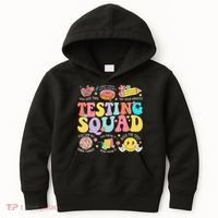 Funny Test Day Motivational Teacher Student Testing Squad Kids Hoodie thumb 0