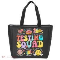 Funny Test Day Motivational Teacher Student Testing Squad Tote Bag thumb 0
