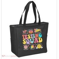 Funny Test Day Motivational Teacher Student Testing Squad Tote Bag thumb 2
