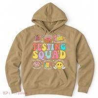 Funny Test Day Motivational Teacher Student Testing Squad Hoodie thumb 0