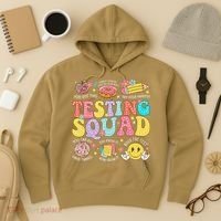 Funny Test Day Motivational Teacher Student Testing Squad Hoodie thumb 3