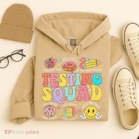 Funny Test Day Motivational Teacher Student Testing Squad Hoodie thumb 4
