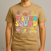 Funny Test Day Motivational Teacher Student Testing Squad T-Shirt thumb 3