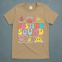 Funny Test Day Motivational Teacher Student Testing Squad T-Shirt thumb 5