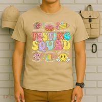 Funny Test Day Motivational Teacher Student Testing Squad T-Shirt thumb 6
