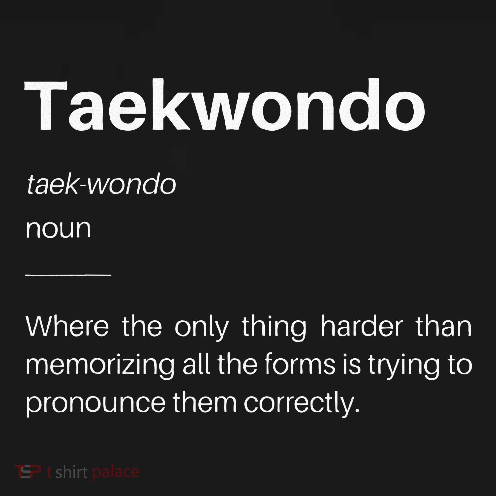 Funny Taekwondo Definition Students Instructors Martial Art Doggie Tank