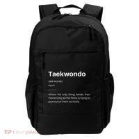 Funny Taekwondo Definition Students Instructors Martial Art Backpack thumb 0