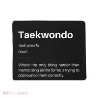 Funny Taekwondo Definition Students Instructors Martial Art Mousepad thumb 0