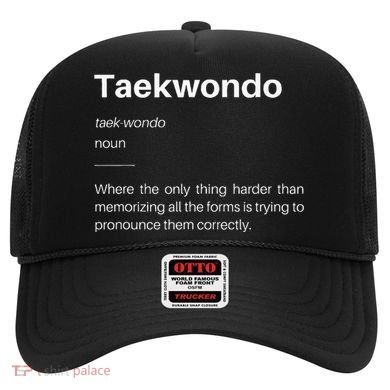 Funny Taekwondo Definition Students Instructors Martial Art Hat