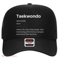 Funny Taekwondo Definition Students Instructors Martial Art Hat thumb 0