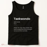 Funny Taekwondo Definition Students Instructors Martial Art Tank Top thumb 2
