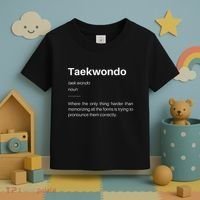 Funny Taekwondo Definition Students Instructors Martial Art Toddler T-Shirt thumb 3