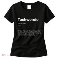 Funny Taekwondo Definition Students Instructors Martial Art Women's T-Shirt thumb 0