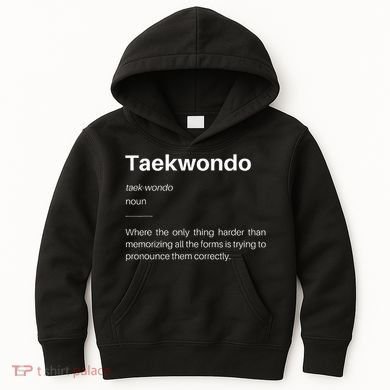 Funny Taekwondo Definition Students Instructors Martial Art Kids Hoodie