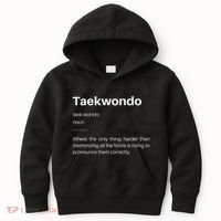 Funny Taekwondo Definition Students Instructors Martial Art Kids Hoodie thumb 0