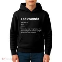 Funny Taekwondo Definition Students Instructors Martial Art Kids Hoodie thumb 4