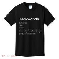 Funny Taekwondo Definition Students Instructors Martial Art Kids T-Shirt thumb 0