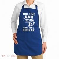 Full Time Dad Part Time Hooker Funny Fishing Father's Day Gift Apron thumb 2