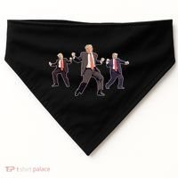 Funny Trump Dancing Dance Moves Rally Maga USA-Made Doggie Bandana thumb 0