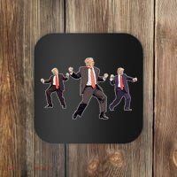 Funny Trump Dancing Dance Moves Rally Maga Coaster thumb 0