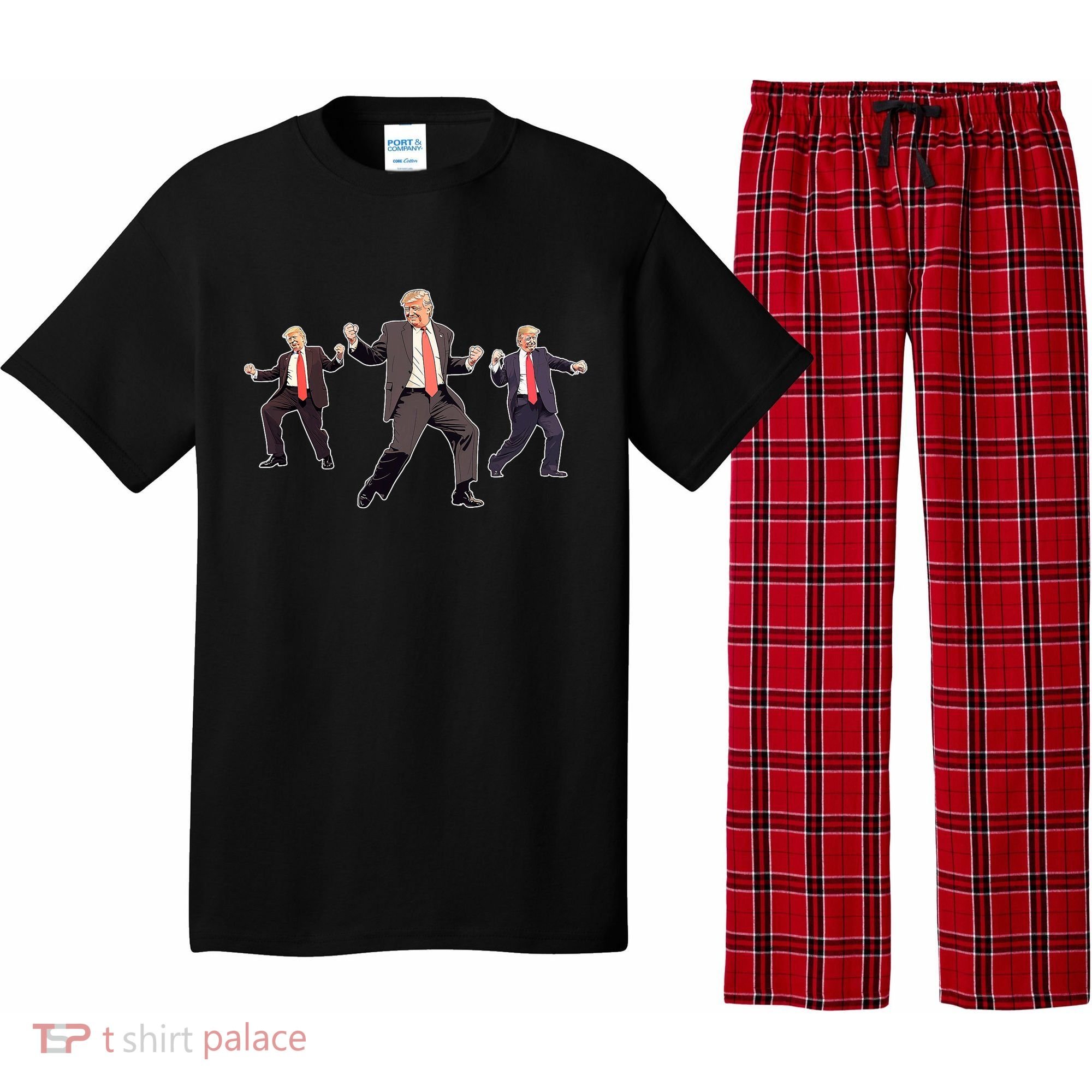 Funny Trump Dancing Dance Moves Rally Maga Pajama Set
