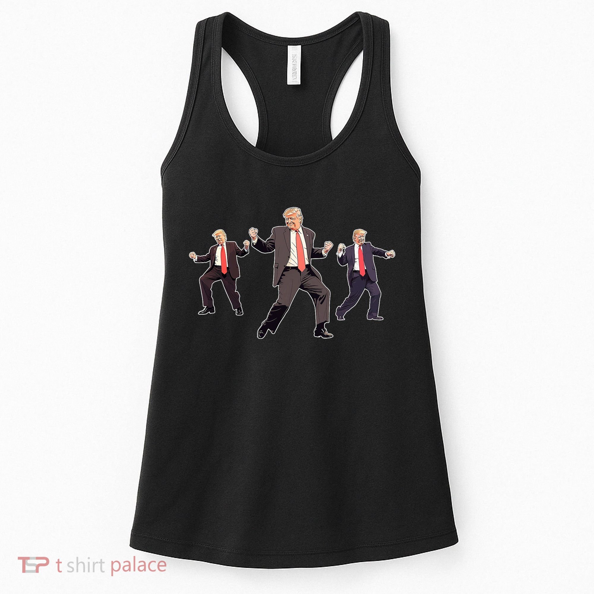 Funny Trump Dancing Dance Moves Rally Maga Women's Tank Top