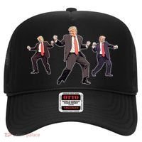 Funny Trump Dancing Dance Moves Rally Maga Hat thumb 0