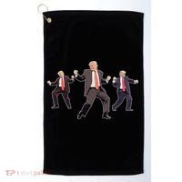 Funny Trump Dancing Dance Moves Rally Maga Golf Towel thumb 0
