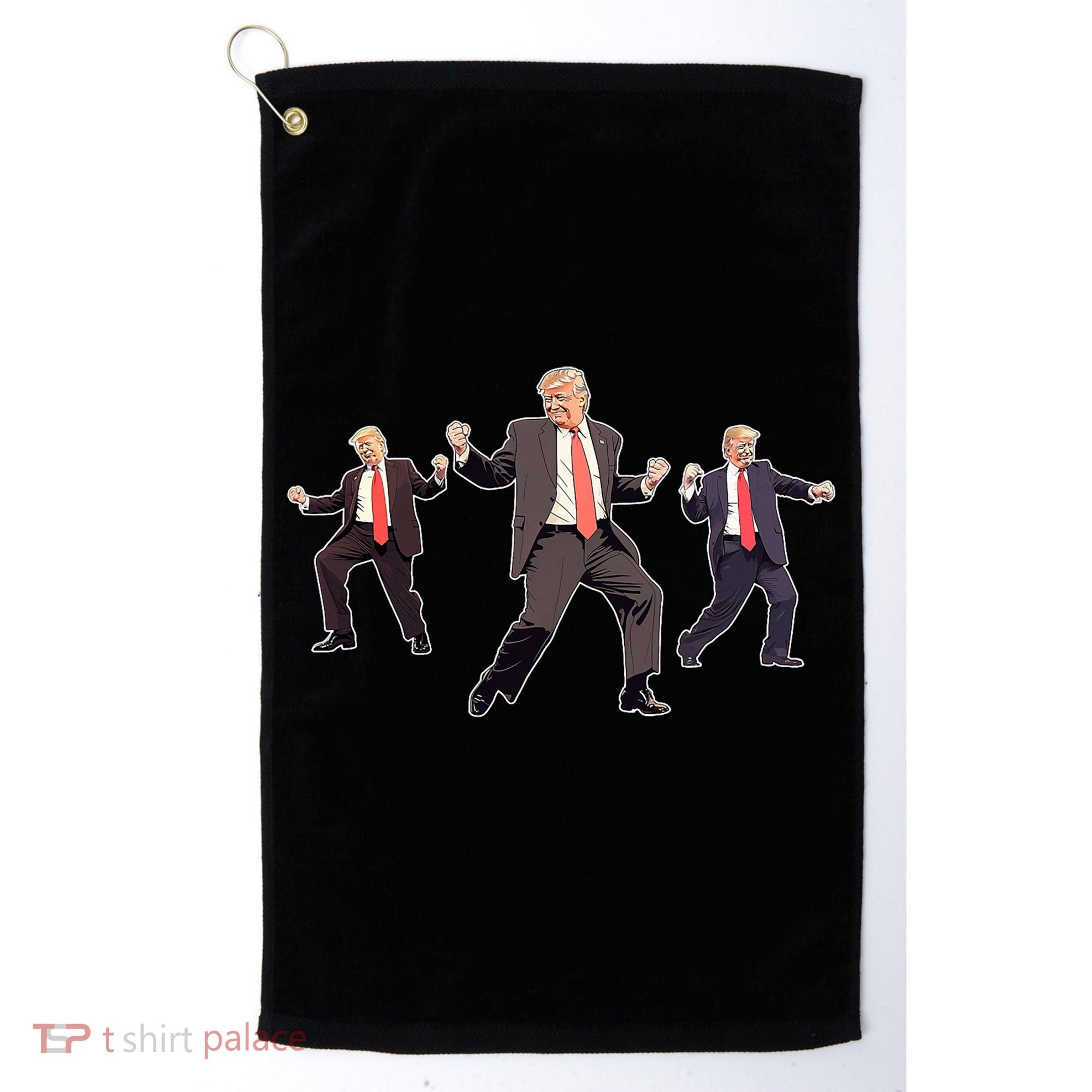 Funny Trump Dancing Dance Moves Rally Maga Golf Towel
