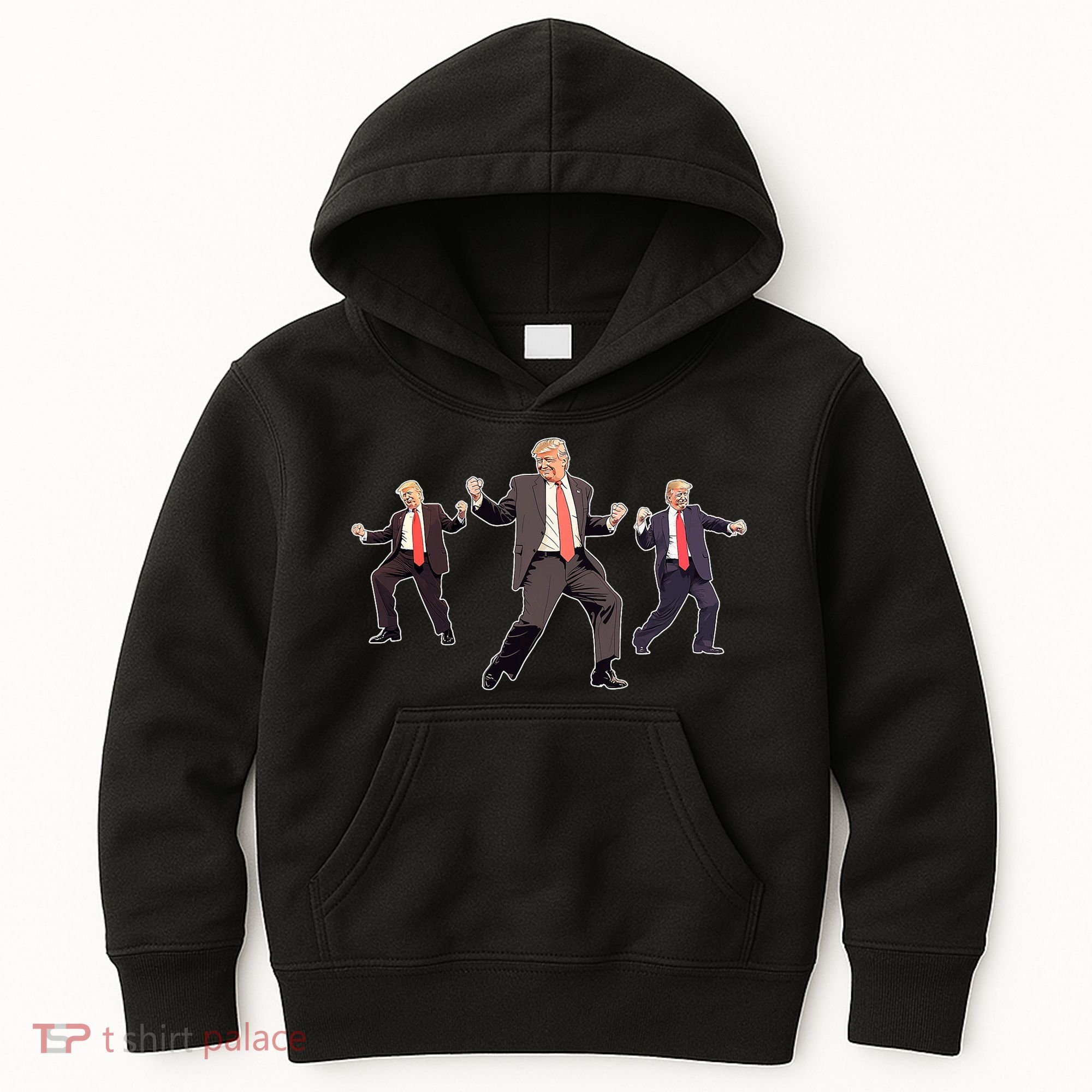 Funny Trump Dancing Dance Moves Rally Maga Kids Hoodie