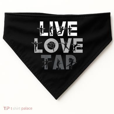 Funny Tap Dancing Design Live Love Tap Dance USA-Made Doggie Bandana