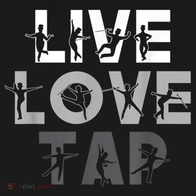Funny Tap Dancing Design Live Love Tap Dance Drawstring Bag
