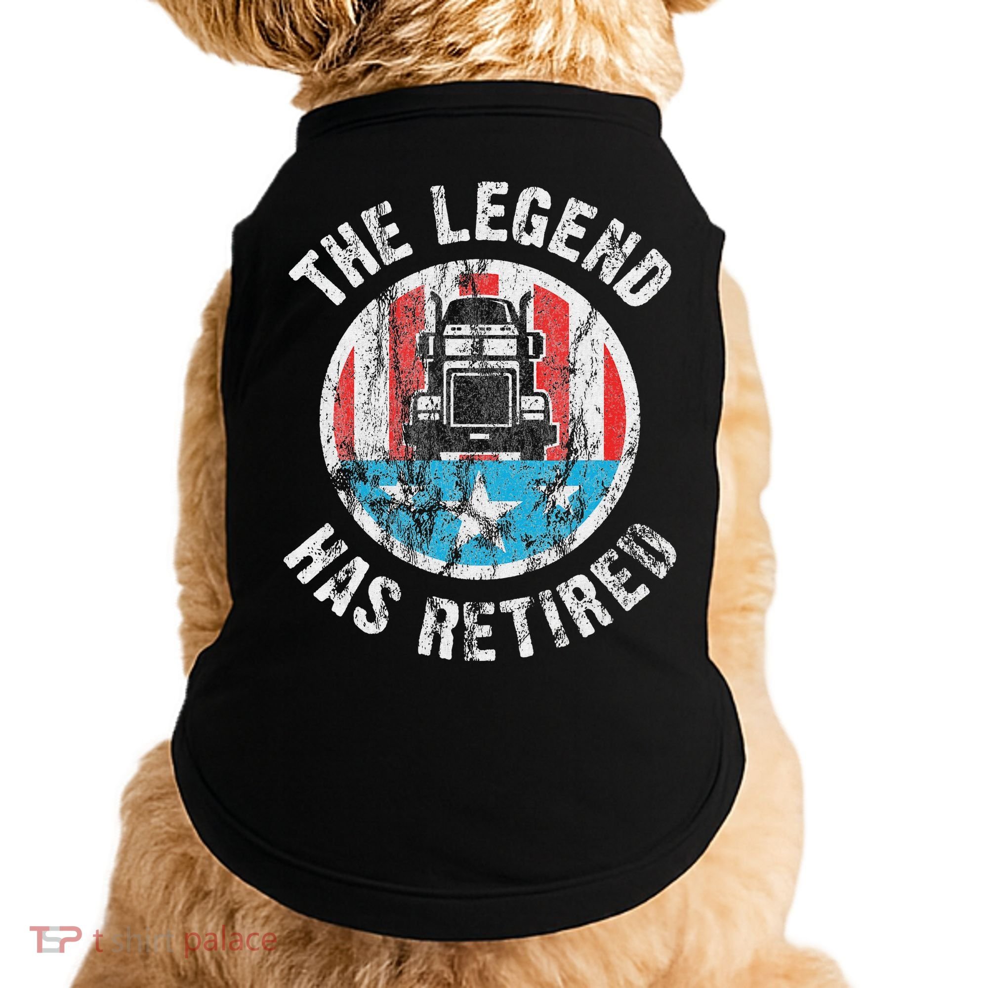 Funny Truck Driver Retirement  Doggie Tank
