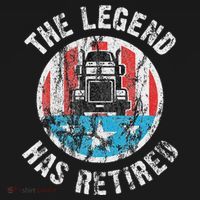 Funny Truck Driver Retirement  Doggie Tank thumb 4