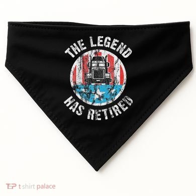 Funny Truck Driver Retirement  USA-Made Doggie Bandana