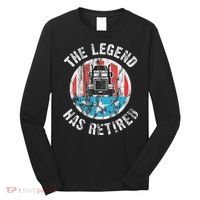 Funny Truck Driver Retirement  Long Sleeve Shirt thumb 0