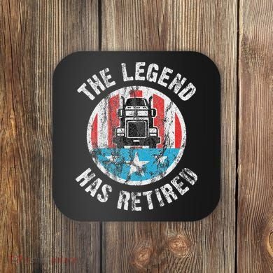 Funny Truck Driver Retirement  Coaster
