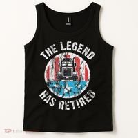 Funny Truck Driver Retirement  Tank Top thumb 2