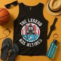 Funny Truck Driver Retirement  Tank Top thumb 4