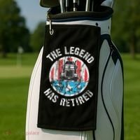 Funny Truck Driver Retirement  Golf Towel thumb 2