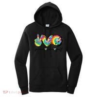 Funny Tie Dye Golf Lovers Peace Love Golf Gift Women's Hoodie thumb 0