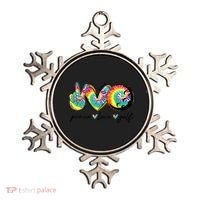 Funny Tie Dye Golf Lovers Peace Love Golf Gift Ornament thumb 0