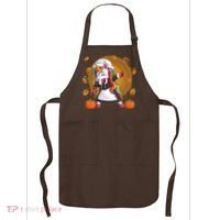 Funny Thanksgiving Dabbing Unicorn Pilgrim Apron thumb 0