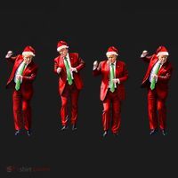 Funny Trump Dance Santa Claus Christmas Xmas Pajamas Holiday Women's Tank Top thumb 5