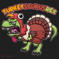 Funny Turkeysaurusrex Dinosaur In Turkey Costume Women's Sweatshirt thumb 2