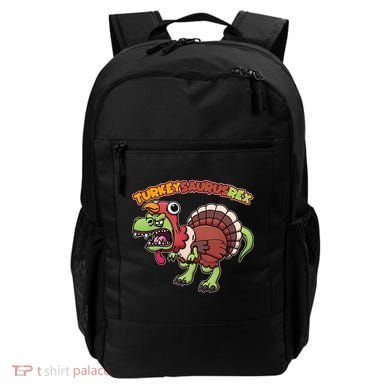 Funny Turkeysaurusrex Dinosaur In Turkey Costume Backpack
