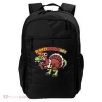 Funny Turkeysaurusrex Dinosaur In Turkey Costume Backpack thumb 0