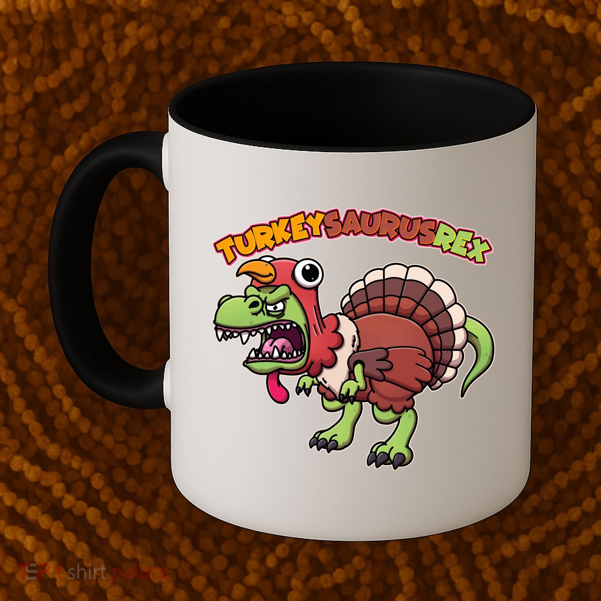 Funny Turkeysaurusrex Dinosaur In Turkey Costume Coffee Mug