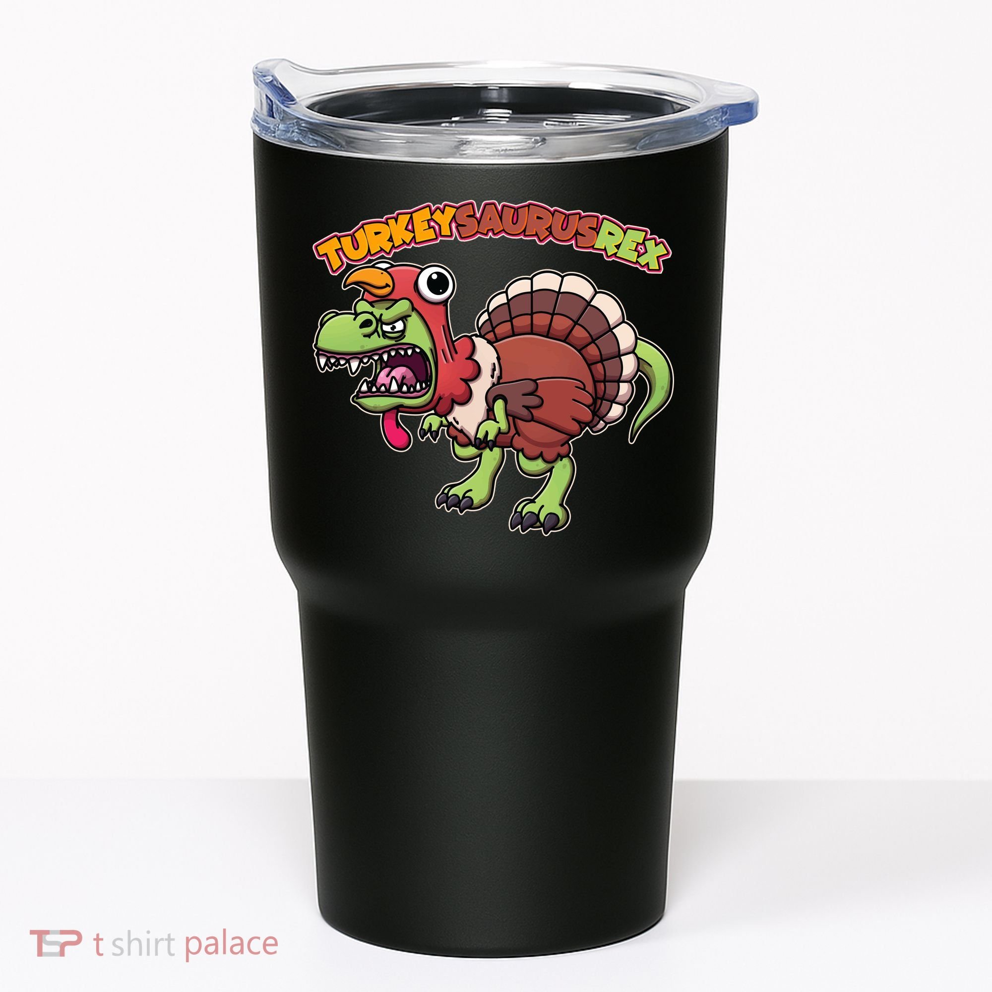 Funny Turkeysaurusrex Dinosaur In Turkey Costume Tumbler